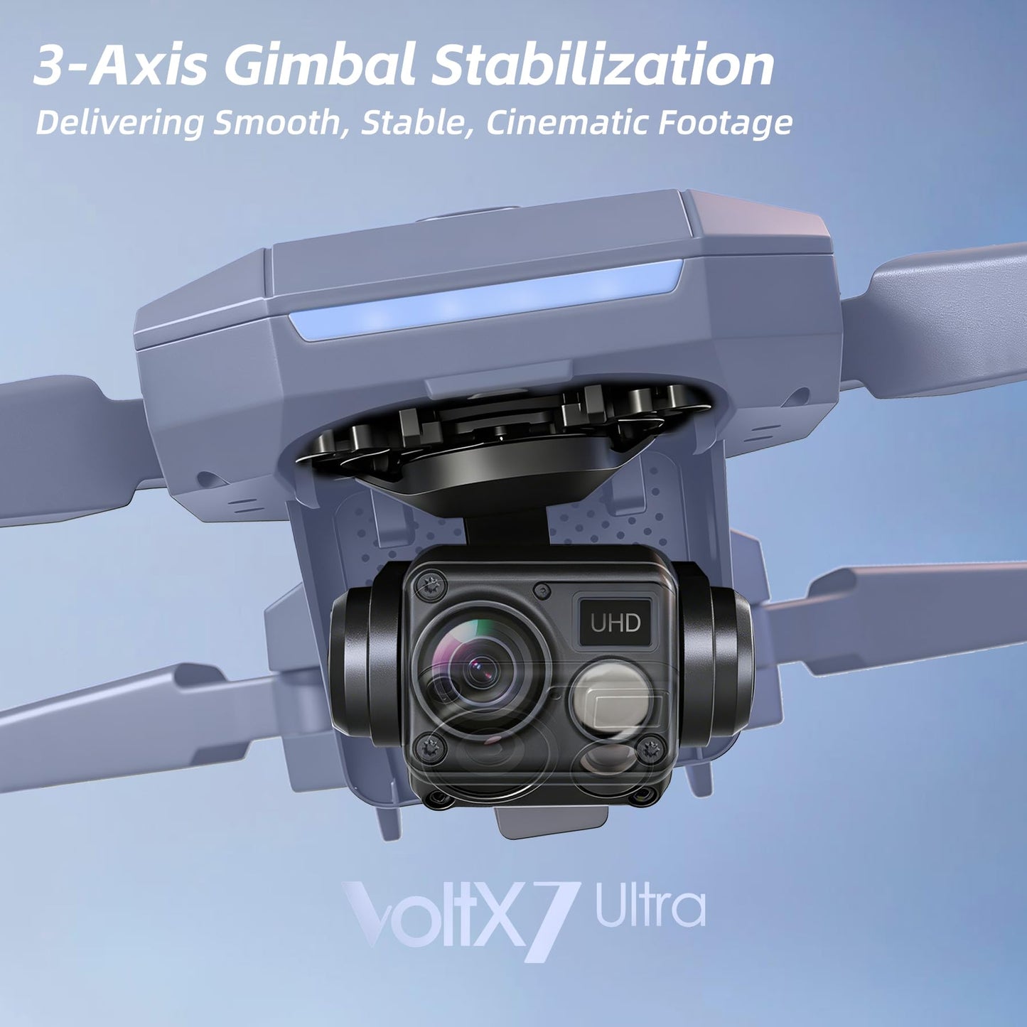 3-Axis Gimbal GPS Drone with 4K Camera for Adults, 90 Min Long Flight Time,3280 FT Long Control Range, Auto Return, Follow Me, Brushless Motor, 5G FPV RC Quadcopter for Beginners(Under 249g)
