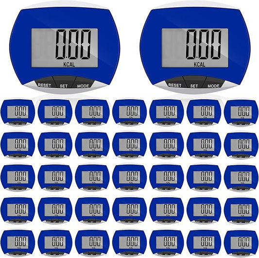 Weewooday Pedometer for Walking Steps and Miles Simple Step Counter Clip on for Walking with Digital Display Portable Tracker Pocket Pedometer Bulk for Men Women Adults Seniors