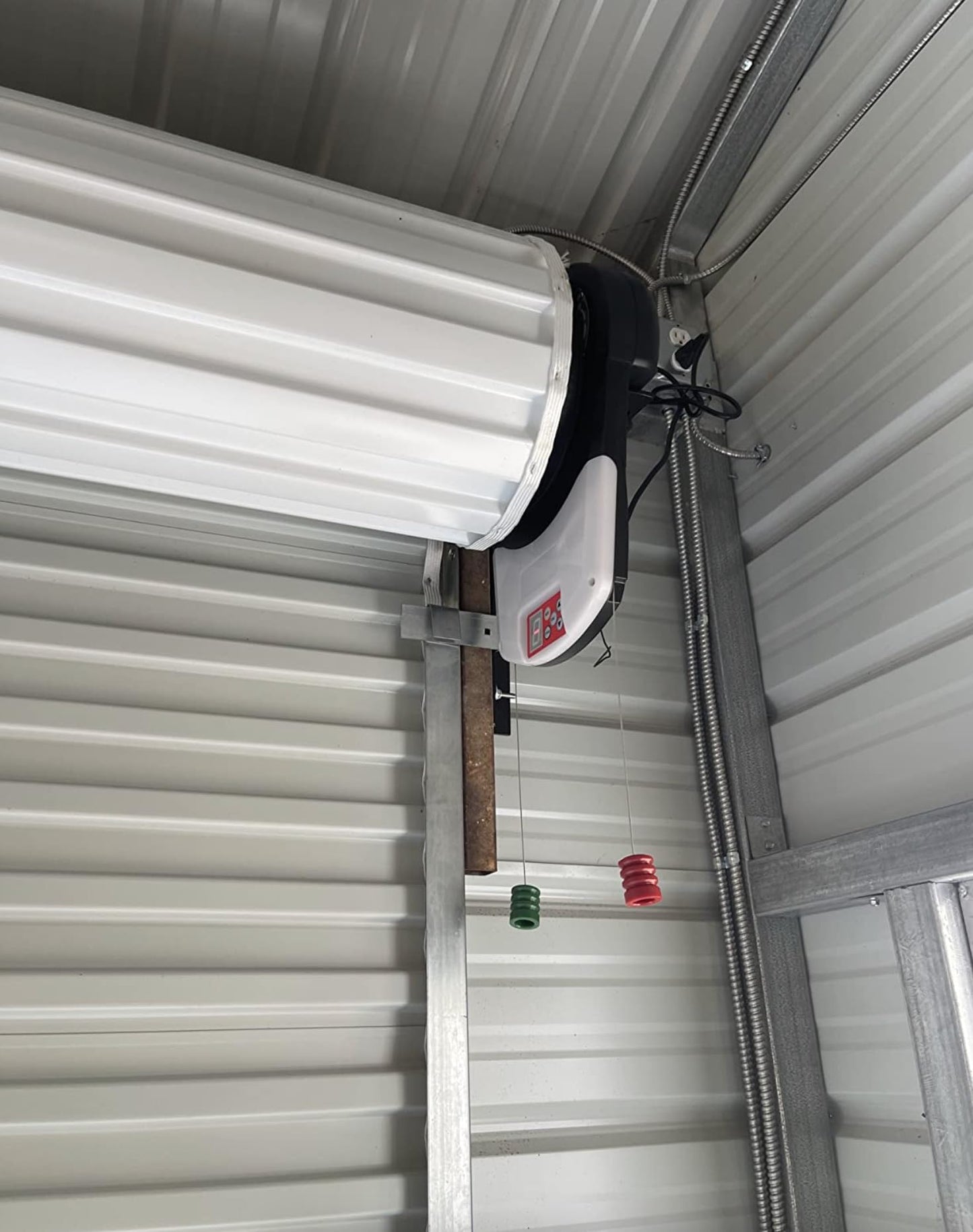 Bulipu Automatic Roll Up Door Opener,Commerial Garage Roller Door Opener with 4 Remote Powerful 1000N Motor 22m² Rolling OZ