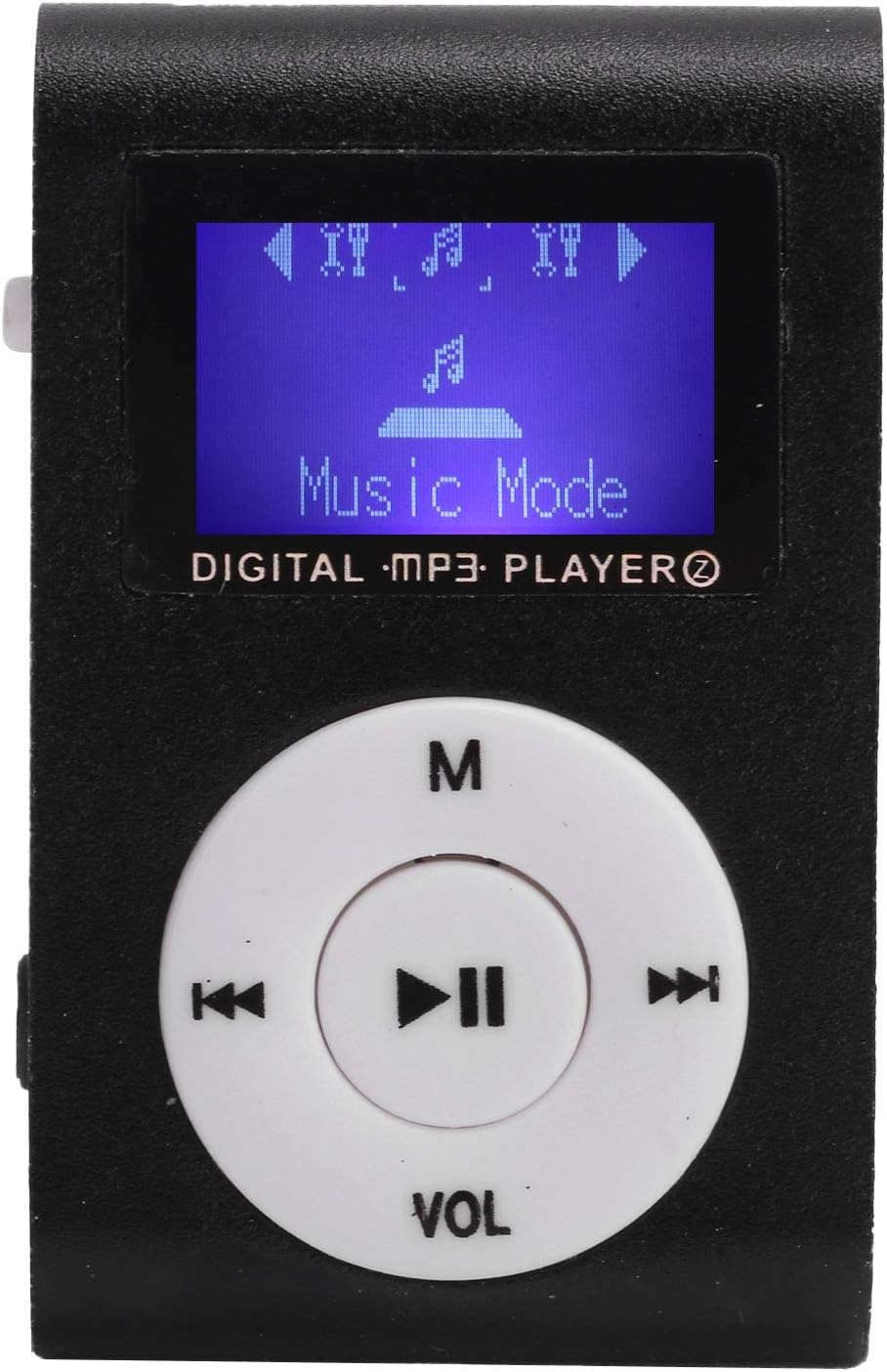 Faceuer MP3 MP3 Player, Portable Mini Music Player BackClip LCD Screen Music Player for Walking Running