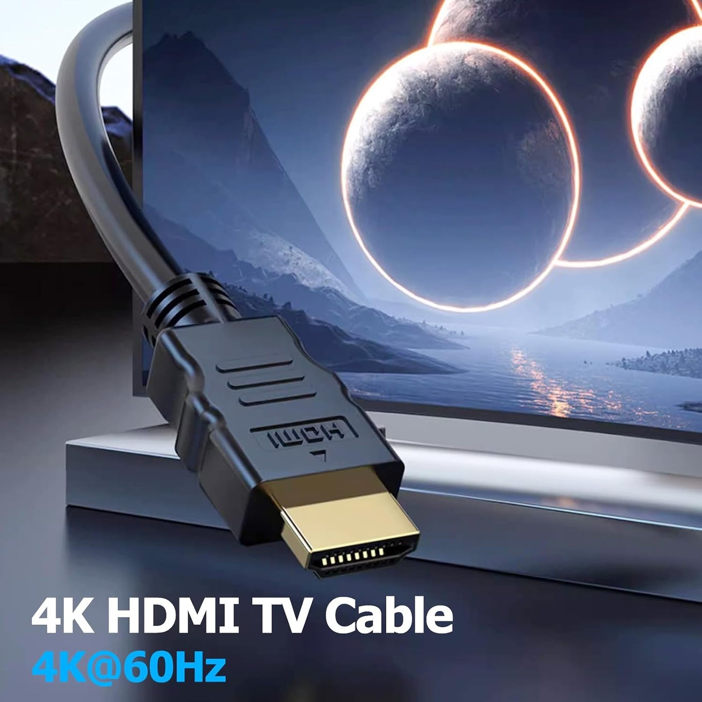 Vorothin 6 2-Pack, 4K 6FT, 2.0 CL3 4K, 1080P@144Hz,ARC&CL3 Laptop,Monitor,PS5,PS4,Xbox,Soundbar HDMI Cable FT HDMI