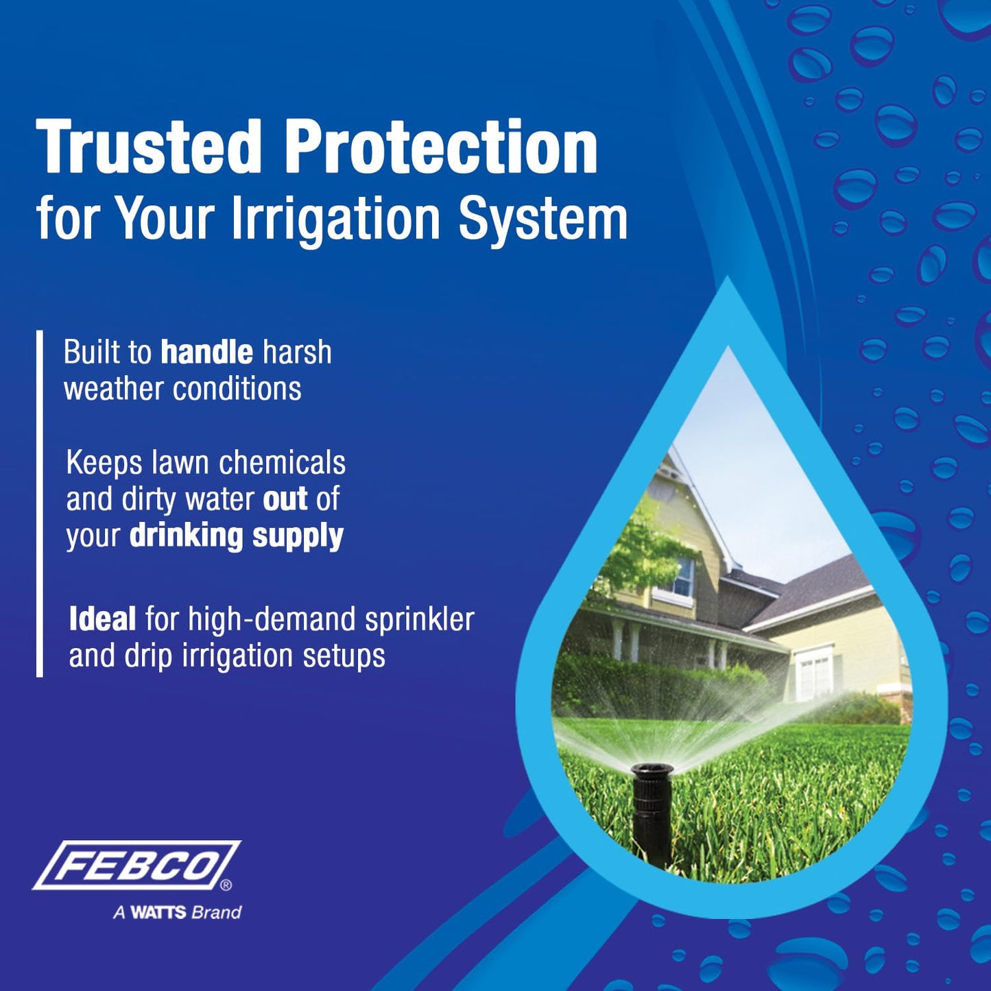 Febco 765 Series 1-1/2" Bronze Pressure Vacuum Breaker Backflow Preventer, Quarter Turn Shutoff, NPT Connections, Freeze Sensor with SentryPlus Alert Technology, Industrial Plants, Irrigation System