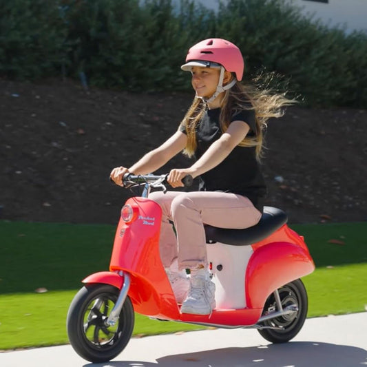 Razor Electric Retro Scooter for Ages 8+, 170 lb Max Weight, Roma, w/ 250W Motor, 12” Tires & 24V Battery, Up to 15 MPH, Pocket Mod – Lightweight Ride On Motorcycle Bike for Young and Teen Riders