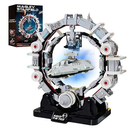 Holexapyd Space Wars Ship Building Set for Adults with Red Light - Wars Spaceship Movie Collectors Gift Ideas Galaxy Home Office Decor (1515 PCS)