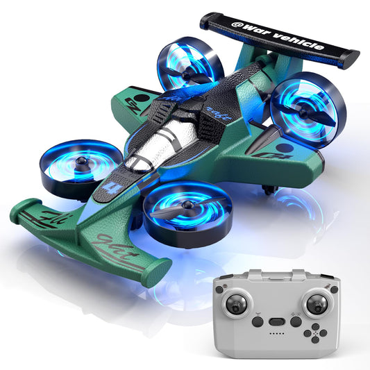 Xelabrion Remote Control Airplane Car Toys for Kids Ages 4-6-8-10-12, 2-In-1 Foam RC Plane Car Jet Mini Drone, Racing Car Stunt Plane Toys for Kids Boys 4 5 6 7 8 9 10 Year Olds Indoor Outdoor Playing