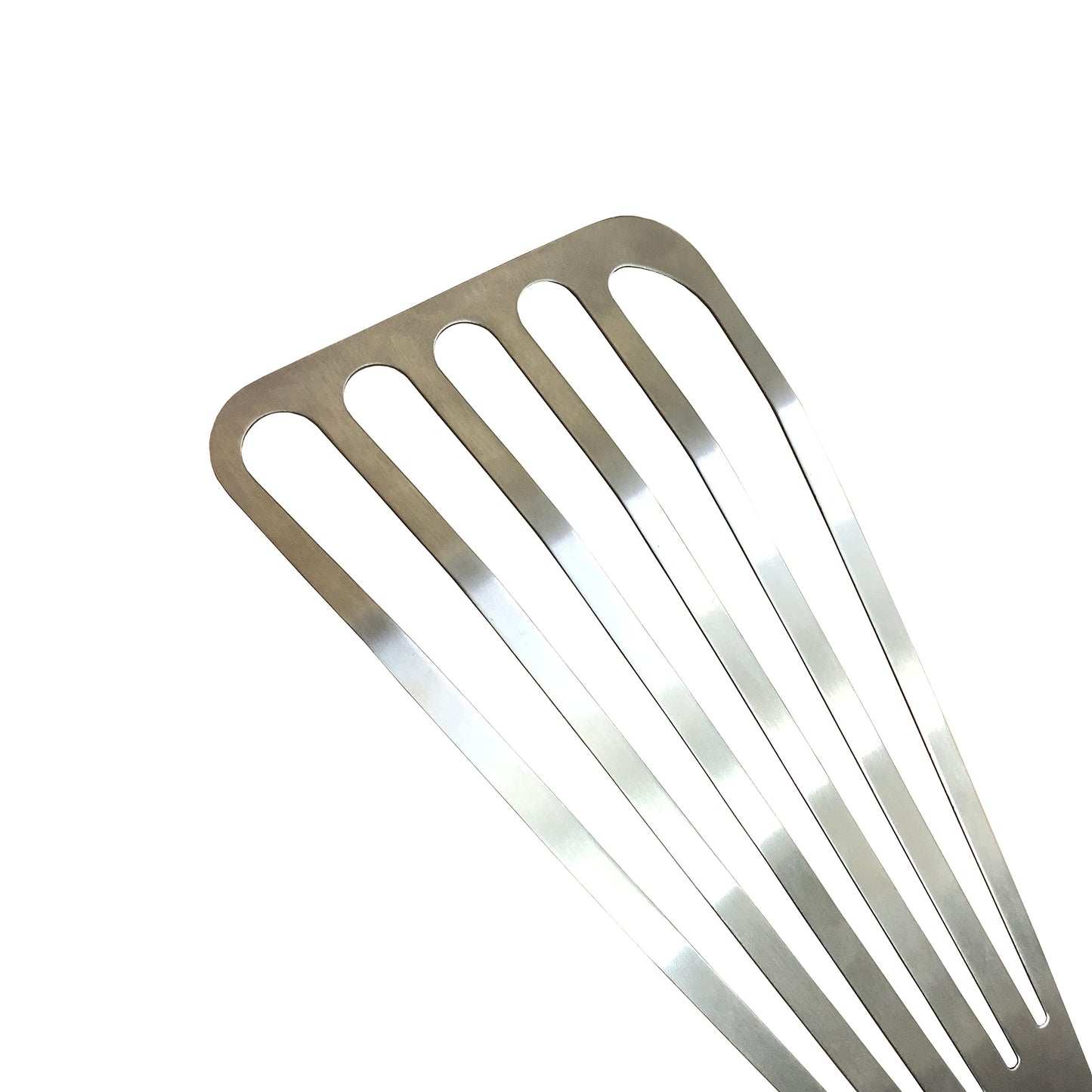 WALLFARM Fish Spatula 2pc Set - Pro-Grade Slotted Kitchen Turner - Stainless Steel - Long, Thin Metal Spatula for Flipping Delicate Foods, Fish, Eggs, Veggies, Grilling, Frying, Griddle - 11" & 13.78"