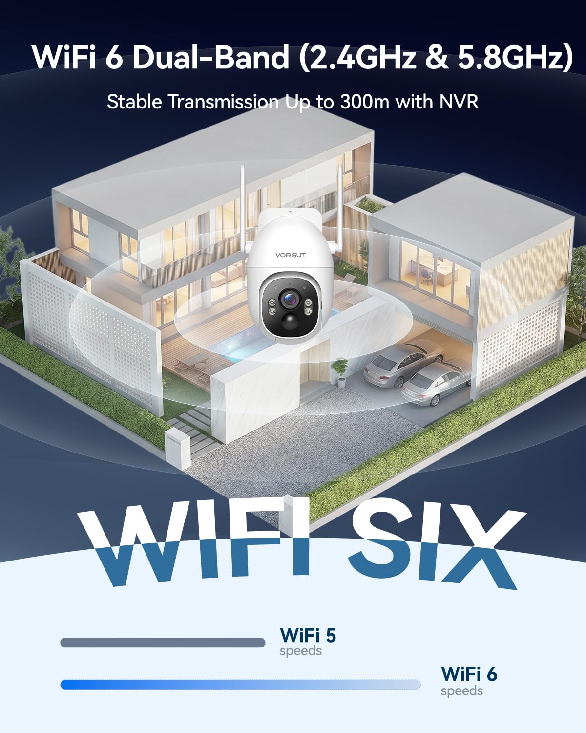 Solar Security Cameras Wireless Outdoor System with 10'' Touch Monitor 10CH NVR, 4MP WiFi6 Cameras for Home Security, 355° Pan 90° Tilt, Night Color, 2-Way Audio, 500G HDD, 0 Monthly Fee, 2 Cam-Kit