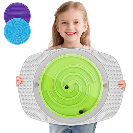 Balance Board Maze for Kids Sensory Training - 20" Wobble Board to Develop Coordination & Reduce Screen Time - 3 Difficulty Levels for More Fun - Ideal Load 100lbs - Meaningful Gift for Children