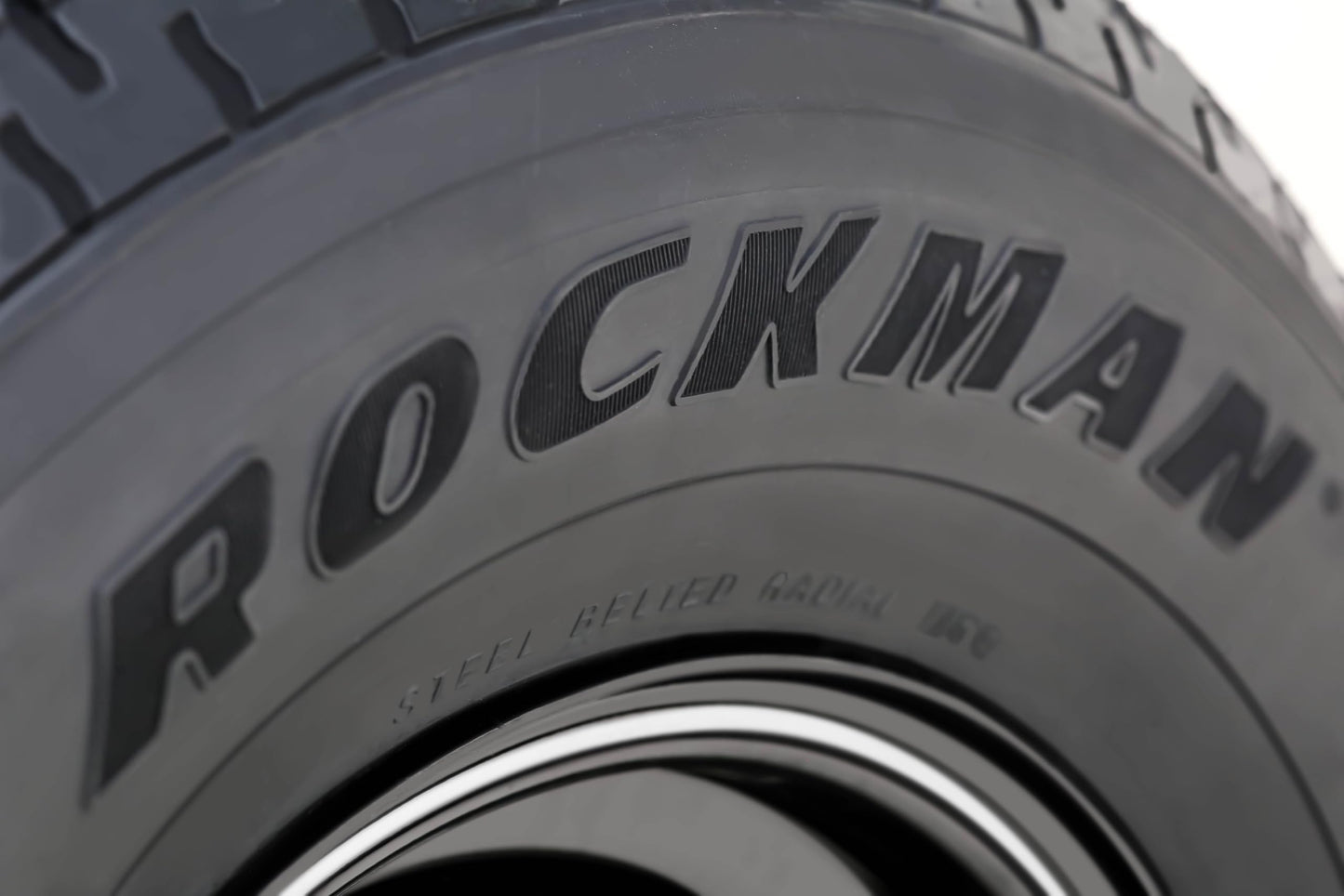 ROCKMAN Trailer Tire Wheel Assembly ST225/75R15 10-Ply E 117M 6 Lug on 5.5" PCD Silver Mod Rim,SET 2