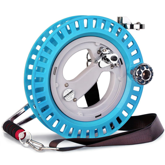 C COMCROSFLY 10.6" Kite Reel with Brake, Heavy Duty ABS Plastic & Alloy Kites String Winder for Big Kites, Professional Kite Reel with Lock, Smooth Bearing Control for Adults Outdoor Flying