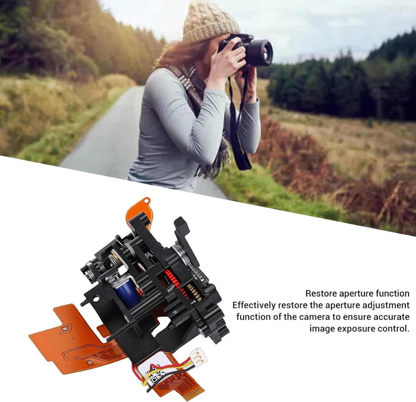 D7000 Fabater Aperture Control Assembly Repair Part for Camera, Replacing A Broken or Malfunctioning Aperture Component