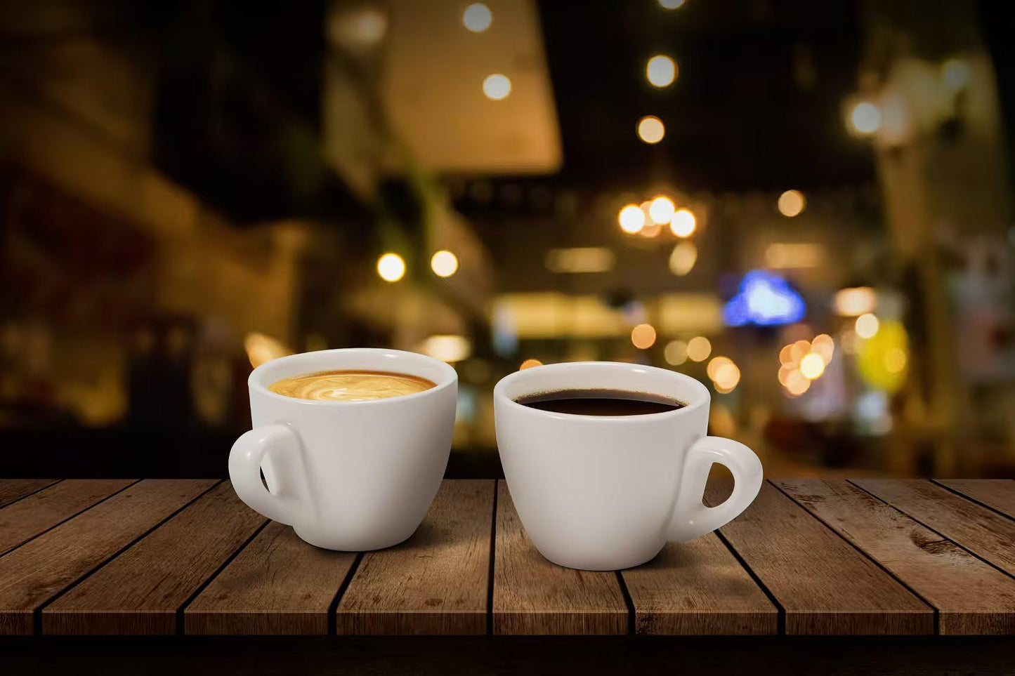 Stylusella 2.5 oz / 75 ml Pure White Ceramic Espresso Cups, Set of 2, Demitasse Espresso Mugs