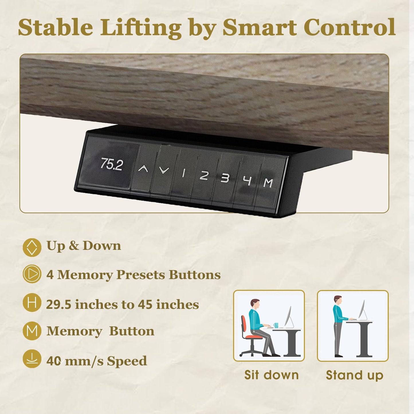 86.61IN Adjustable Heigh L Shaped Executive Desk w/7Cabinet Storage, Modern Computer Standing Home Office Desk w/Universal Charging Ports, Large Writing Table Business Furniture Workstation