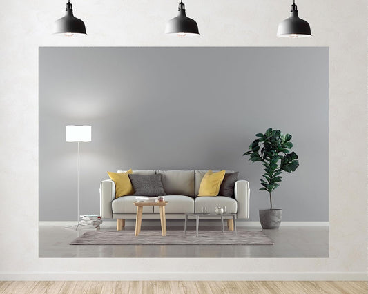 TryKid 10x6.5ft Modern Living Room Backdrop Beige Sofa Yellow Pillows Fiddle Leaf Fig Minimalist Interior Photography