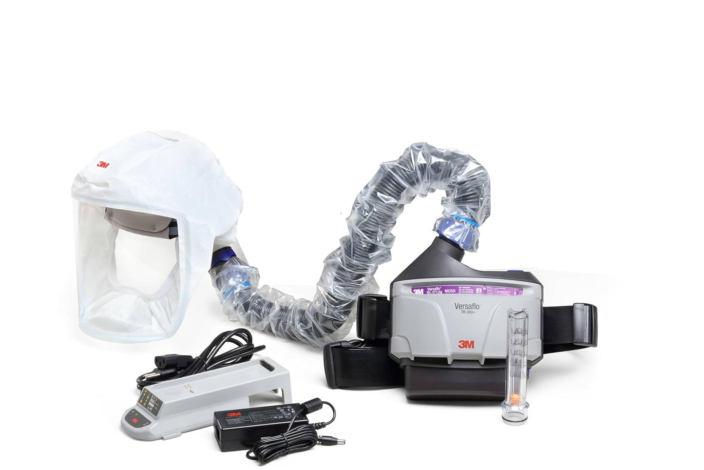 3M PAPR Respirator, Versaflo Powered Air Purifying Respirator Kit, TR-300N+ HKS, Healthcare, S/M Headcover, Lightweight, Low-Profile, Easy to Use, All-in-One Respiratory Protection for Particulates