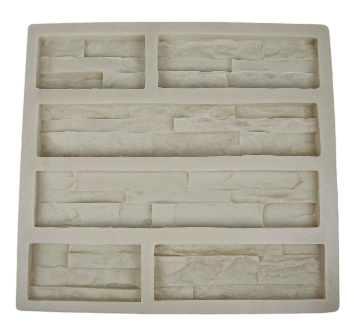 Stone Master Molds Panel Veneer Stone Rubber Mold for Concrete or Plaster, Western Quick Fit Flats, 21.5x20, Version 4, Recycled Material