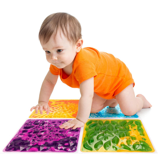 edusense Liquid Motion Floor Tiles – Interactive Sensory Play Mats for Kids, Non-Slip & Cushioned, Dynamic Visual Effects, Develop Motor Skills, Easy to Store, for Home & Classroom
