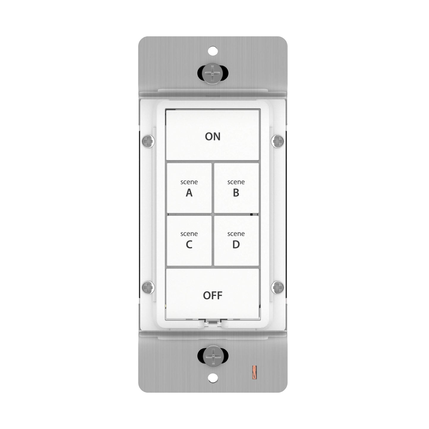 Insteon Smart Light Switch Smart Keypad, in-Wall 6-Button On/Off Scene Controller, Connect Up to 5 Devices, 150W LED Capacity, Works with Alexa & Google Assistant, Hub Required - 2487S