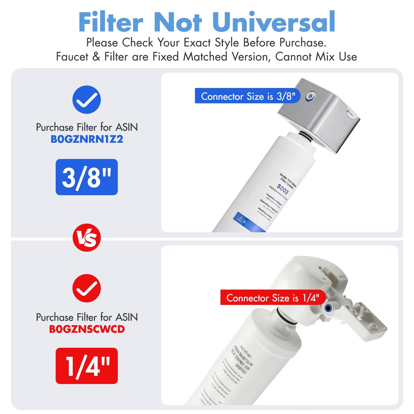GIMILI 3 in 1 Gold Kitchen Faucet with Under Sink Water Filter System, Reduces Lead, Chlorine, Bad Taste & Odor, Kitchen Sink Faucet with Drinking Water Faucet
