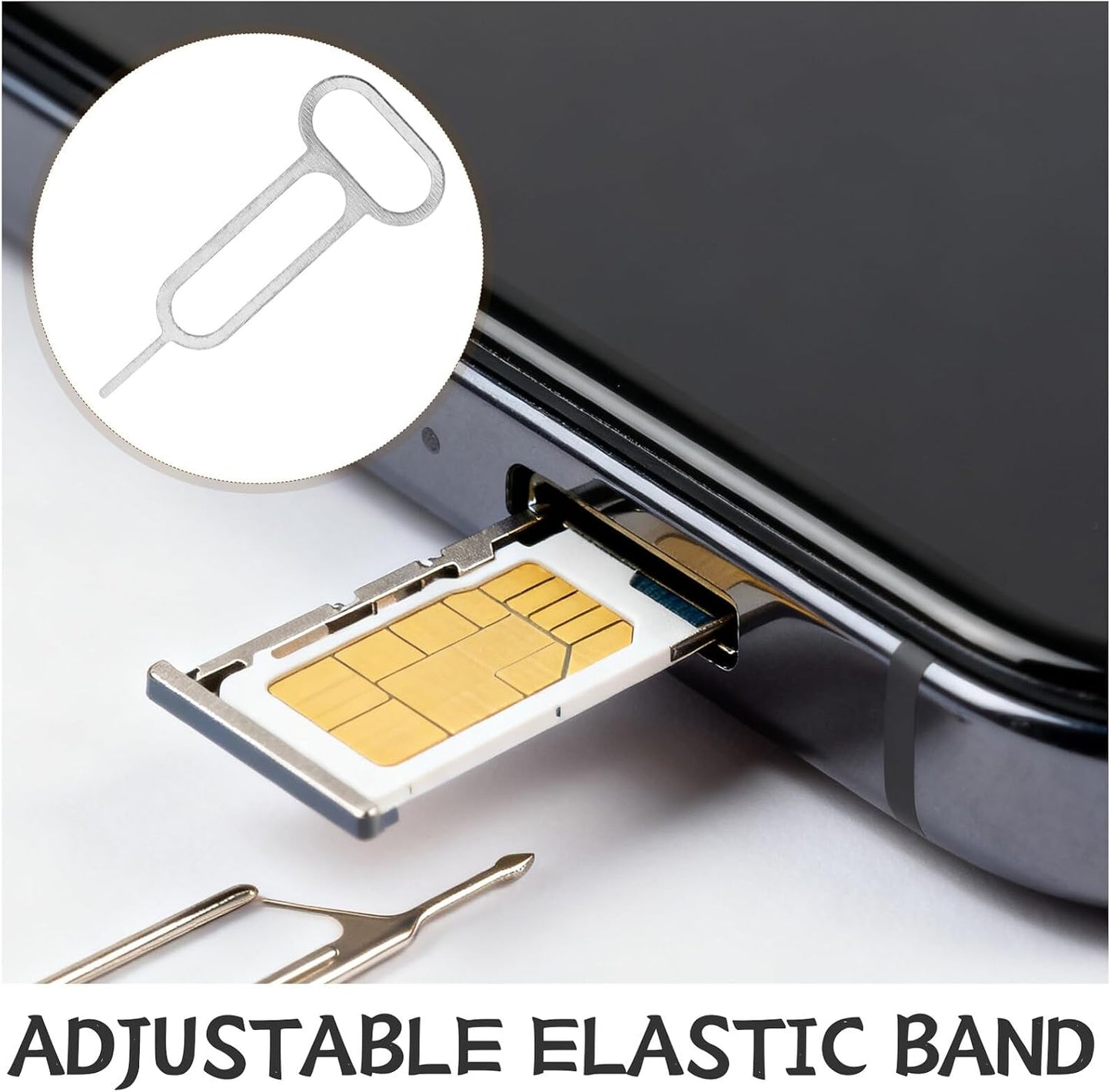 300pcs Set Gadpiparty Universal Sim Ejector Tool Pin with Mobile Phone Card Removal Needles, Sim Card Tray Extractor