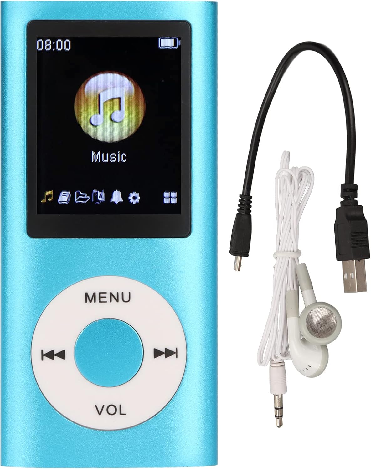 LUCKDANO MP3 Multifunctional Portable Music Player with Large Memory Capacity and Premium Material for Music