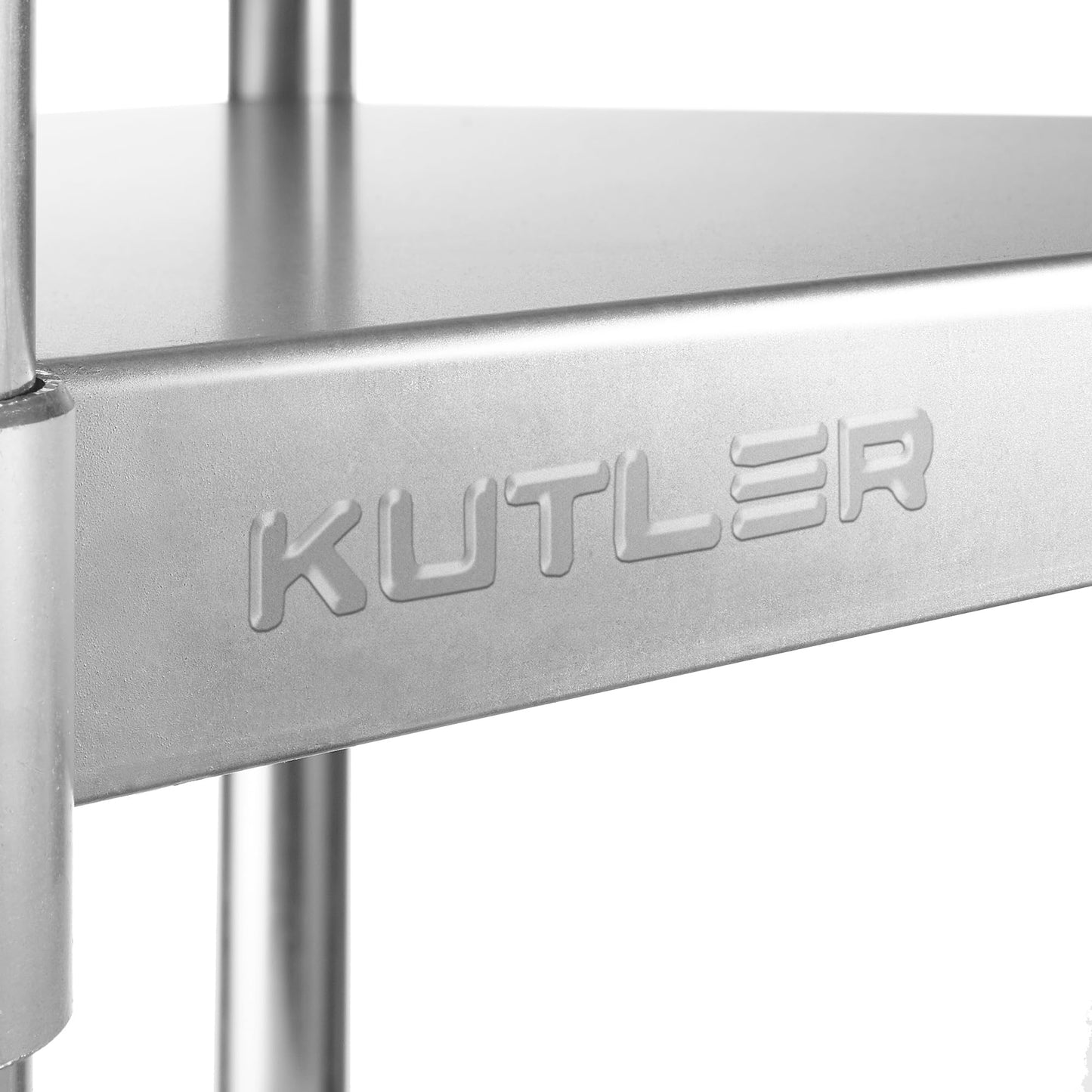 KUTLER Stainless Steel Table 24 x 36 Inches with Caster Wheels, NSF Heavy Duty Commercial Prep and Work Table with Undershelf for Restaurant, Hotel, Home