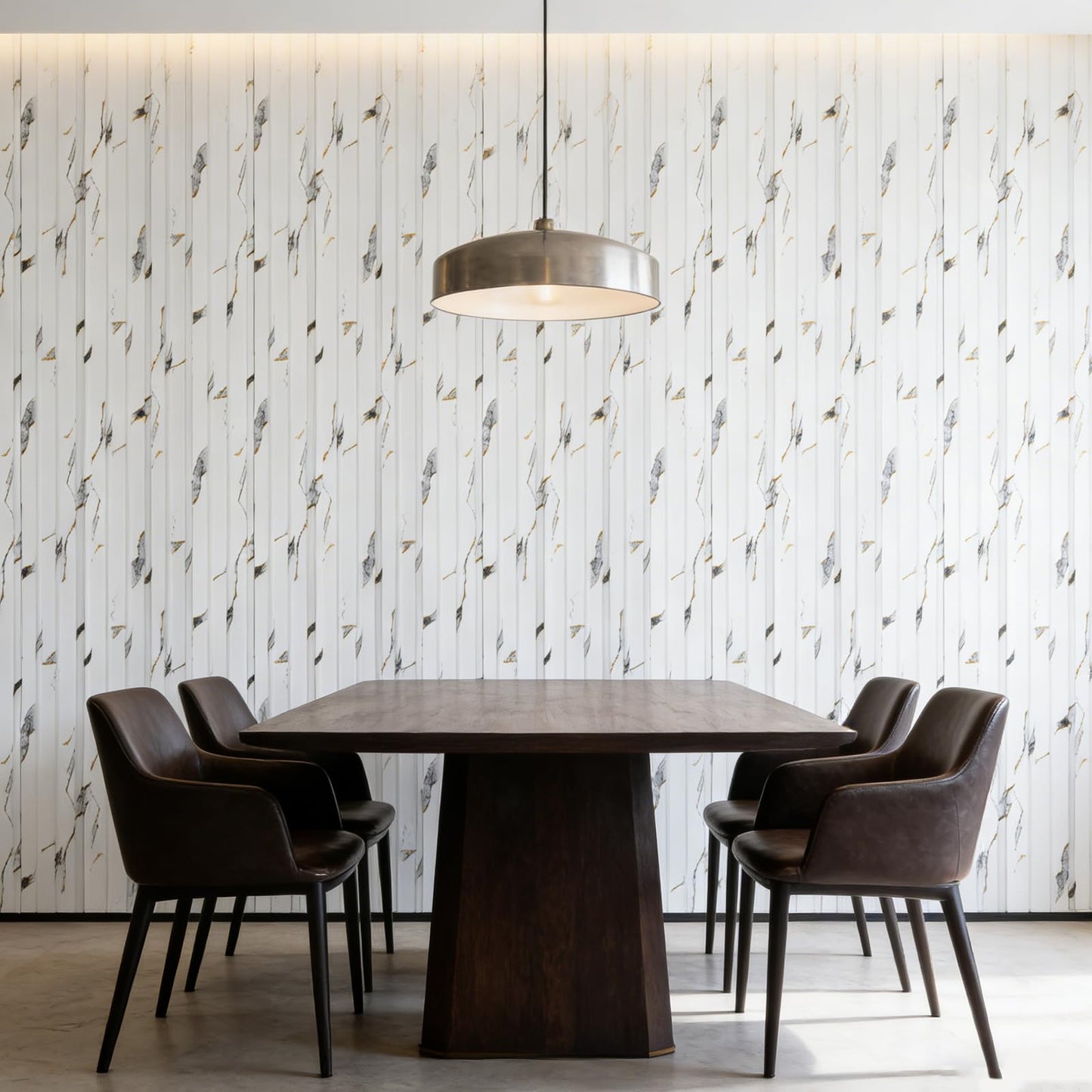 16 Pack Faux Marble Slat Wall Panels for Interior Wall Decor, Waterproof Lightweight Decorative Panels for Accent Wall, DIY Wall Covering for Living Room Bedroom TV Wall, 47.2" × 4.3", White