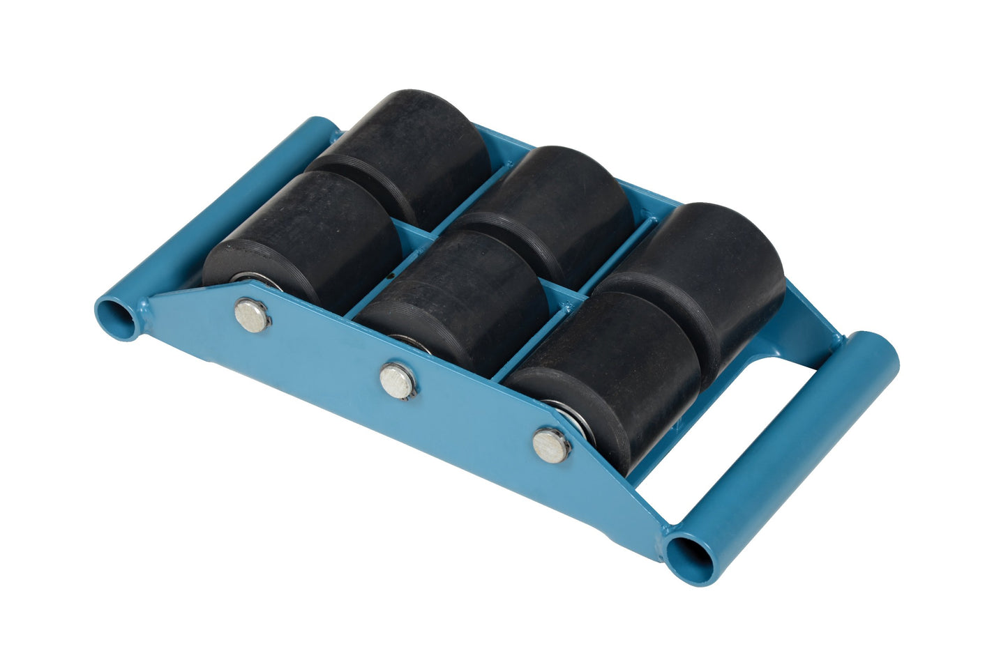 Vestil FMS-6 Steel Fixed Machinery Skates 16-1/4 In. x 8-1/2 In. x 4 In. 12,000 Lb. Capacity Blue