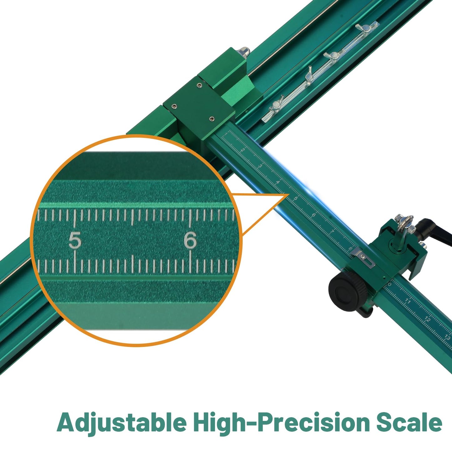 110" Large Format Tile Cutter –Professional Tile Cutting Tool, Portable (2.8 m) Guide, Max Cutting Width 35.4" (90 cm), Ideal for Contractor