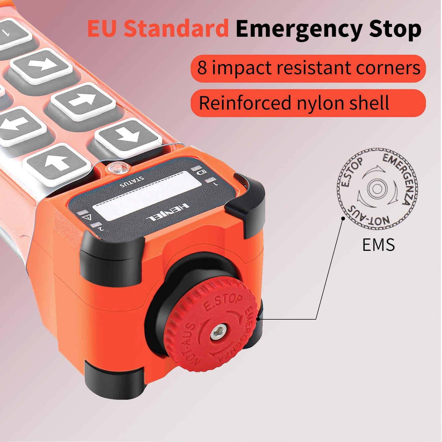 Industrial Wireless Crane Remote Control for Overhead Bridge Travelling Hoist Crane 8 Channel Truck Crane Radio Transmitter and 12V 24V 36V Receiver