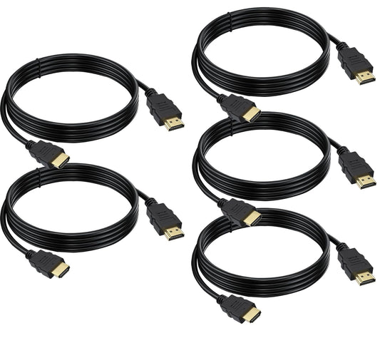 Vorothin 6 5-Pack, 4K 6FT, 2.0 CL3 4K, 1080P@144Hz,ARC CL3 PS5, PS4, HDMI Cable FT HDMI TV Cable Shielded HDMI Rated