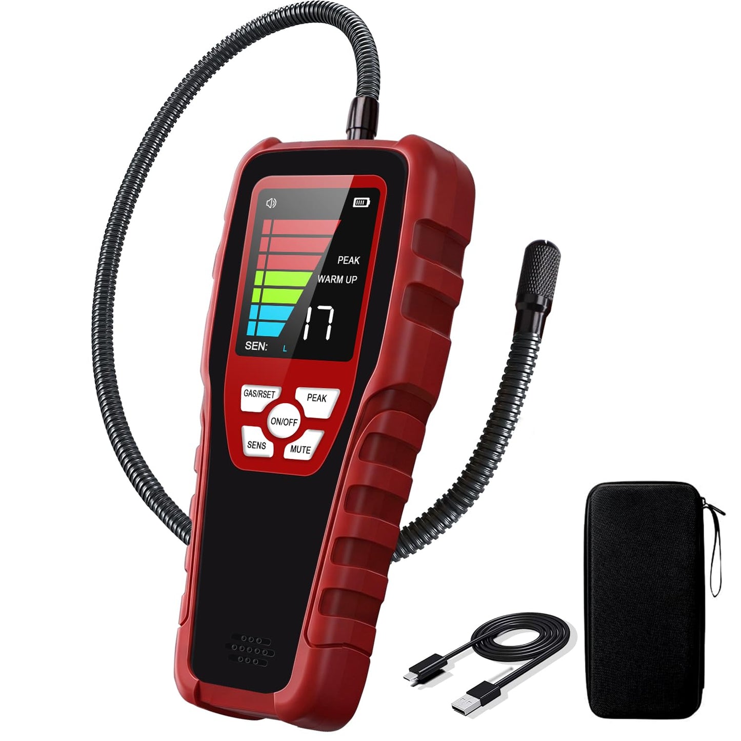 Aprvtio Refrigerant Leak Detector, ALD-200+ HVAC Freon Sniffer A1 A2L A3 & Low-GWP Compatible, Smart Semiconductor Sensor with 0.14 oz/yr Sensitivity, 2026 Updated, Professional AC Sniffer