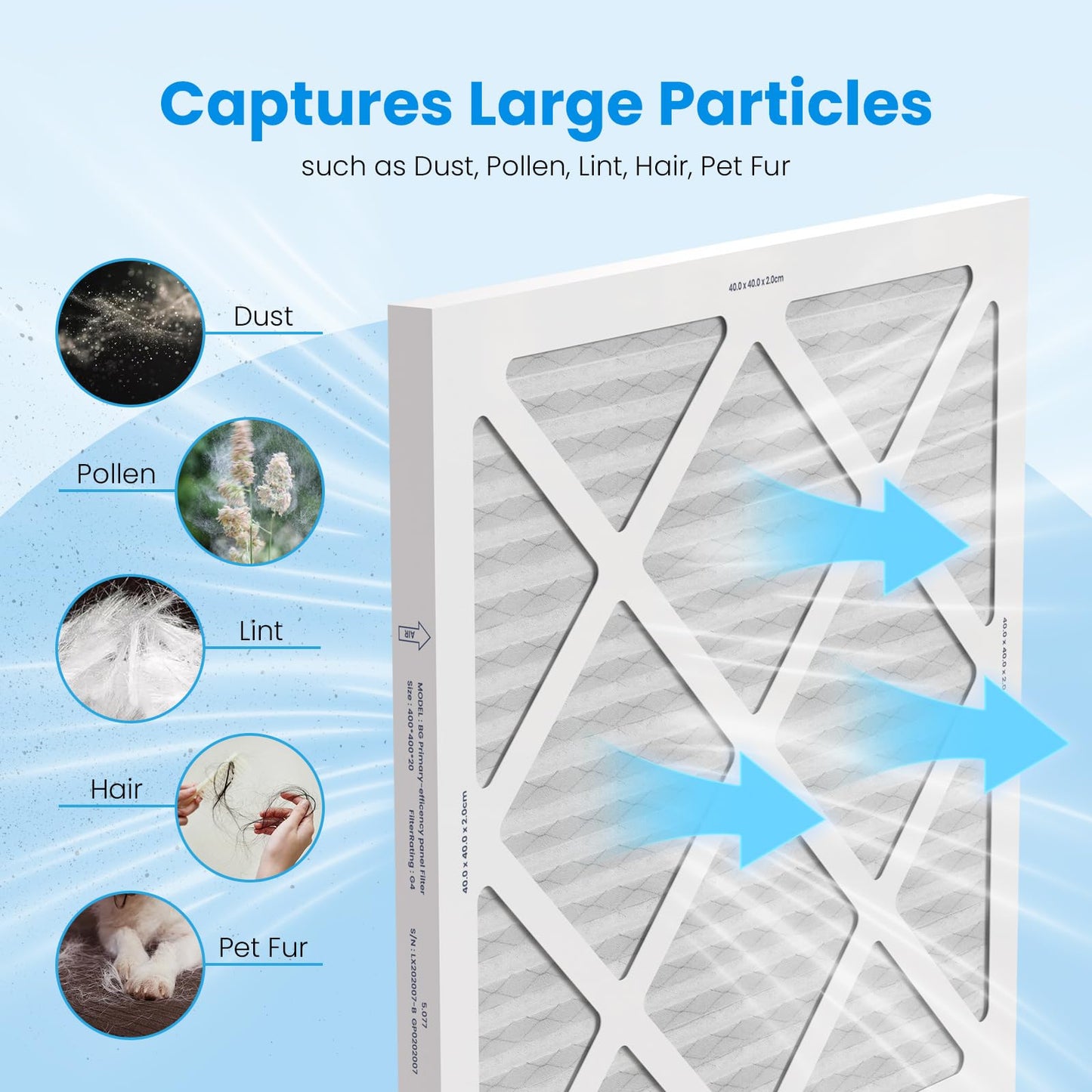 CADPXS Shield-550 Air Scrubber Blue and 5 Pack MERV-10 Filters Bundle