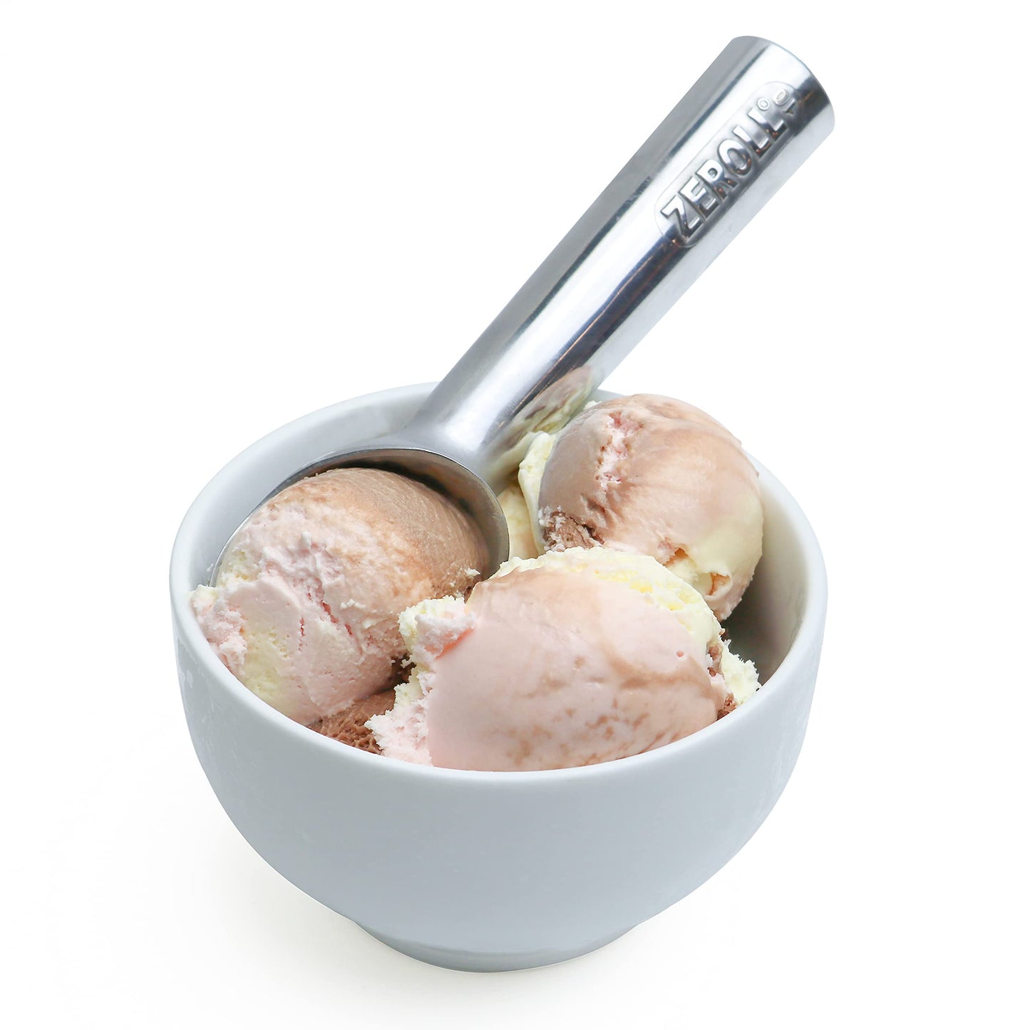 Zeroll Original 4 oz Ice Cream Scoop, Size 10, in Silver/Brown (1010)