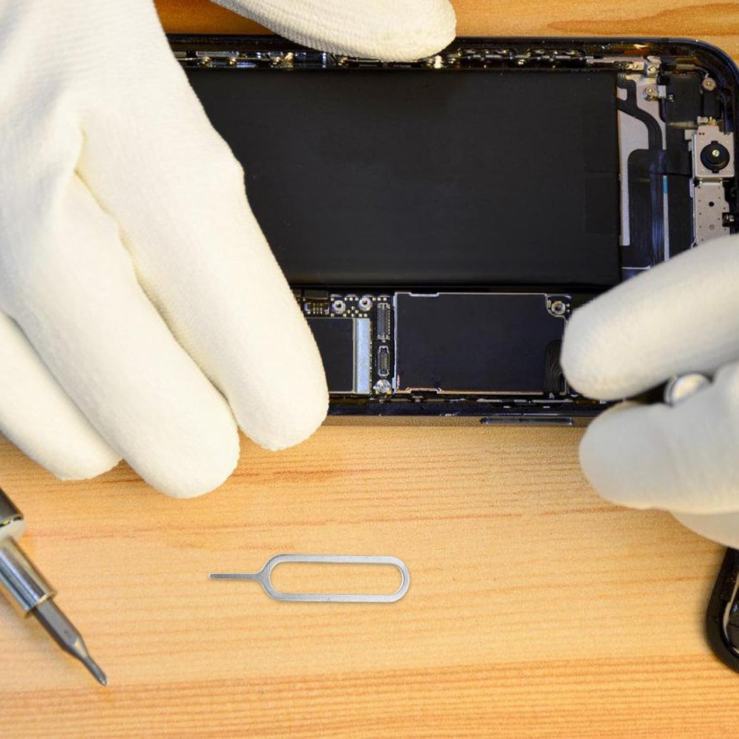 500pcs Operitacx Universal Sim Card Removal Tool Sim Tray Extraction Pins Needle Opener for Smartphones and Tablets