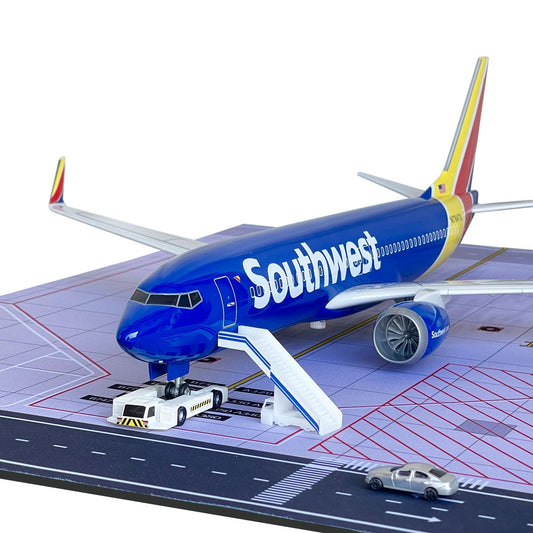 Mahfisj 1/80 Scale B737 Model 18 Inches 737 Model Airplane Kit with LED Lights, Ideal Collection for Adults