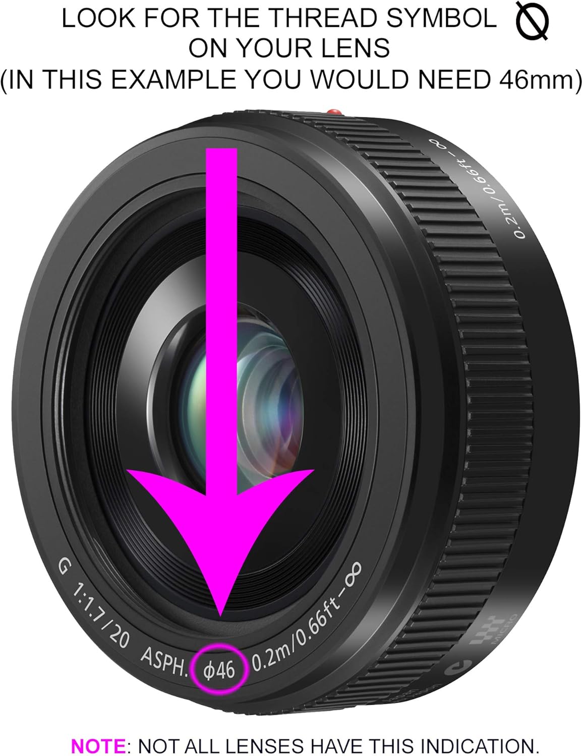Digital Nc Pinch T7i (62mm) Lens Cap Center for Canon EOS Rebel + Lens Cap + Microfiber Cloth