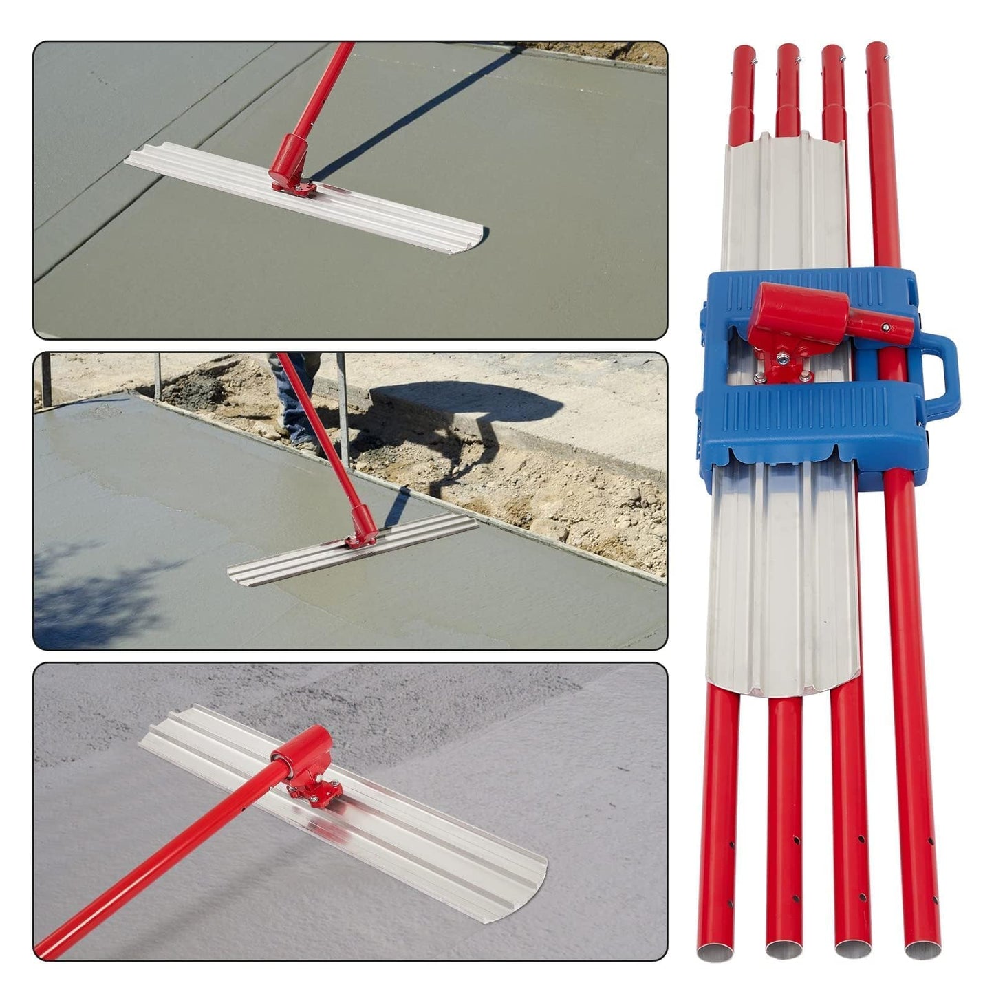 36 Inch Concrete Finishing Tool with Matching Bull Float Handle