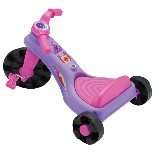 American Plastic Toys Kids’ Sweet Petite Trike, Pink, Durable Plastic, Stabilizing Metal Axles, Develops Balance and Motor Skills, Outdoor Tricycle, for Ages 18 Months to 4 Years Old