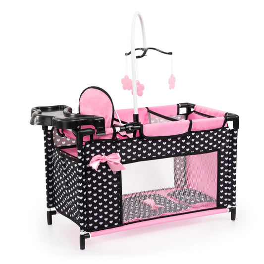 Bayer Baby Doll Furniture Set with Bed, Highchair & Storage for 18 in Dolls