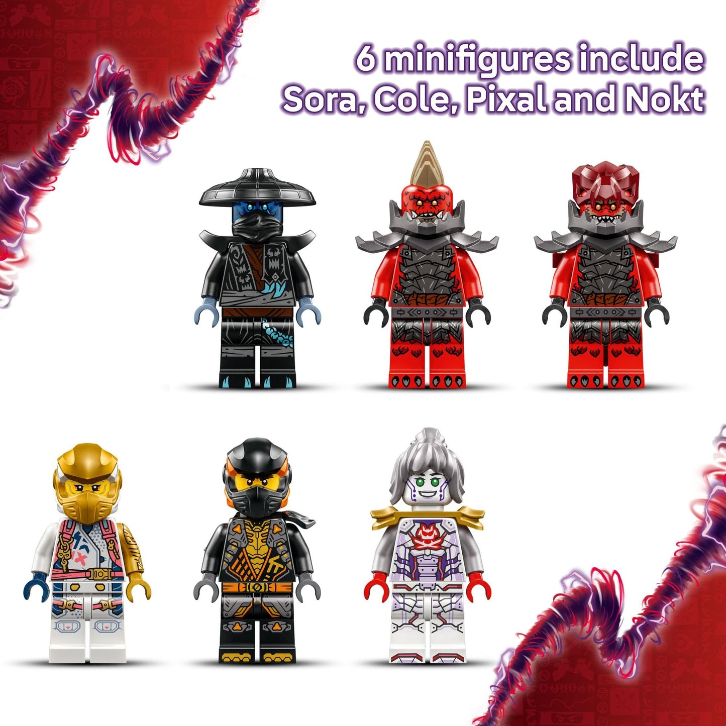 LEGO NINJAGO Zane's Ultra Combiner Mech Ninja Toy - Pretend Play 4-in-1 Building Toy Set for Kids, Boys and Girls, Ages 9+ - with 6 Minifigures - Gift Idea for Birthdays - 71834