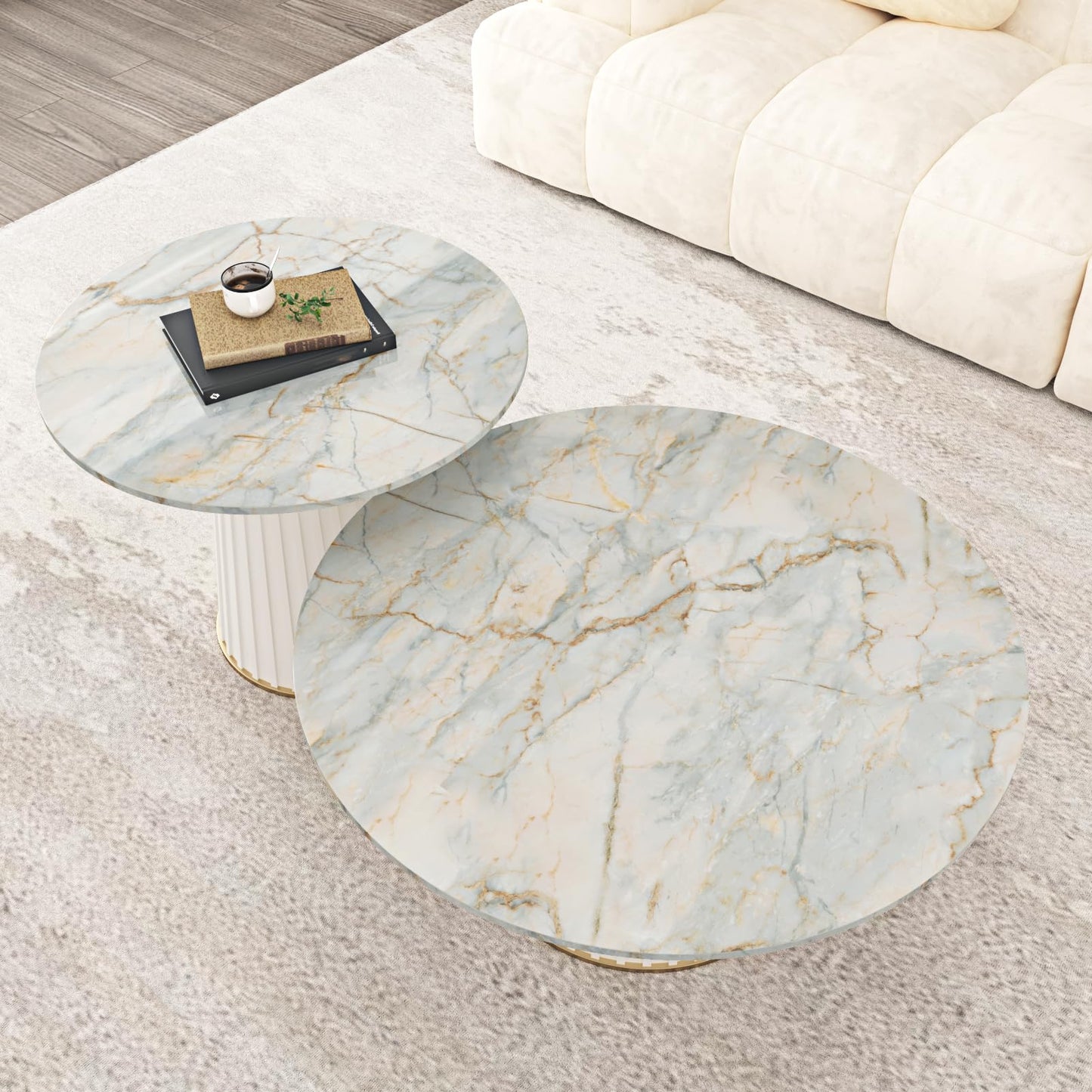 EPPKILY Cyan Marble Contact Paper Peel and Stick Countertops Glossy Gold Green Marble Wallpaper Self Adhesive Countertop Contact Paper Waterproof for Kitchen Cabinet Vinyl Wrap Bathroom 15.7"×118"