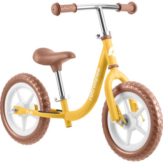 Retrospec Cub 2 Toddler 12" Balance Bike, 18 Months - 3 Years Old, No Pedal Beginner Kids Bicycle for Girls & Boys, Flat-Free Tires, Adjustable Seat, & Durable Frame