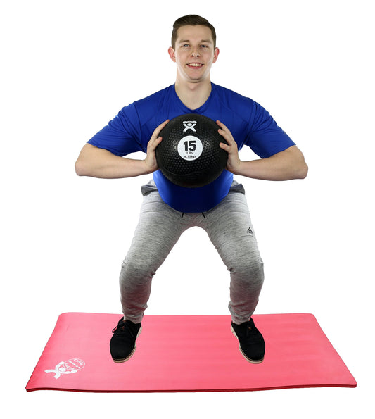 CanDo Firm Non-Slip, Dual-Textured, Weighted Medicine Ball for Exercise, Workouts, Plyometrics, Warmups, Core Training and Stability. 5-piece set - 1 each: 2,4,7,11,15 lb