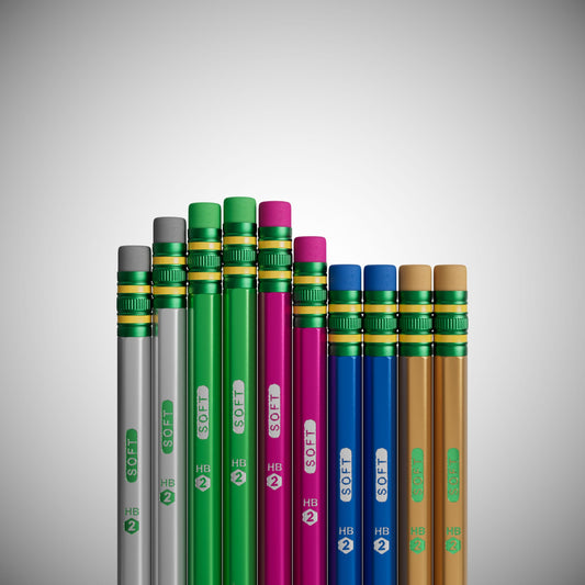 Ticonderoga Wooden Pencils, Pre-Sharpened, #2 HB Soft, Metallic Colors, 150 Count