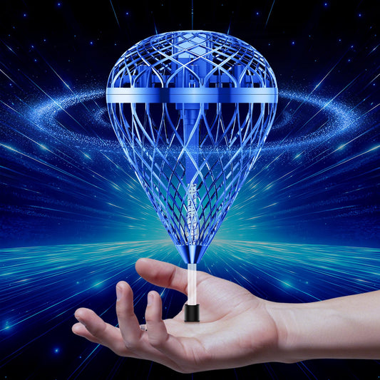 Tikduck 2026 Flying Bouncing Ball Toy - USB Rechargeable, Hand-Controlled with 3D Flips & Multi-Player Fun - Interactive Orb Toy for Kids, Teens & Adults - Indoor & Outdoor Play (Blue)