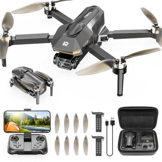 PLEGBLE Drones with Camera for Adults 4K, FPV Beginner Drone with One Key Take Off/Landing, Emergency Stop, Brushless Motor, 2 Batteries 30 Mins Flight Time, Under 249g, Toys Gifts for Teen Boys Kids