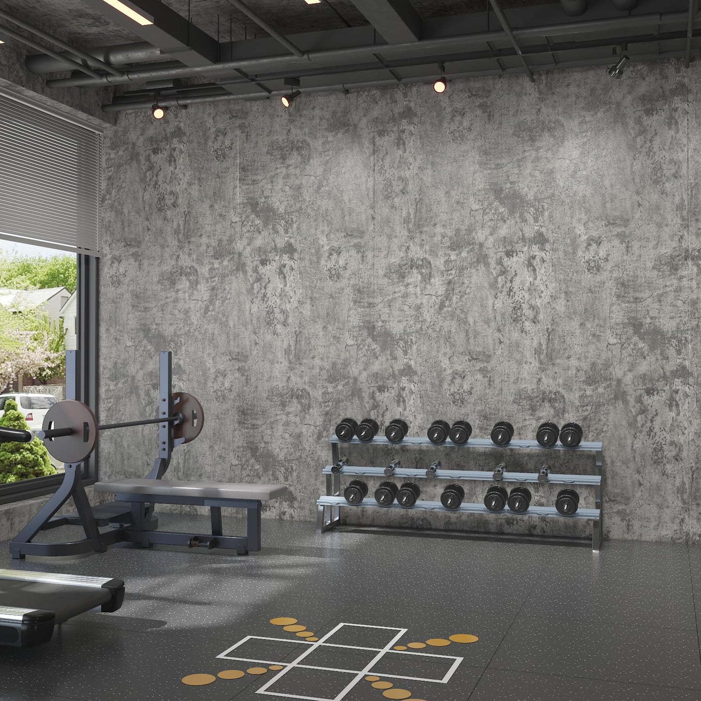 Magielif 30.3"x394" Grey Concrete Wallpaper Peel and Stick Matte Textured Gray Cement Contact Paper Removable Waterproof Vinyl Matte Industrial Style Wall Sticker for Kitchen Countertop Bathroom
