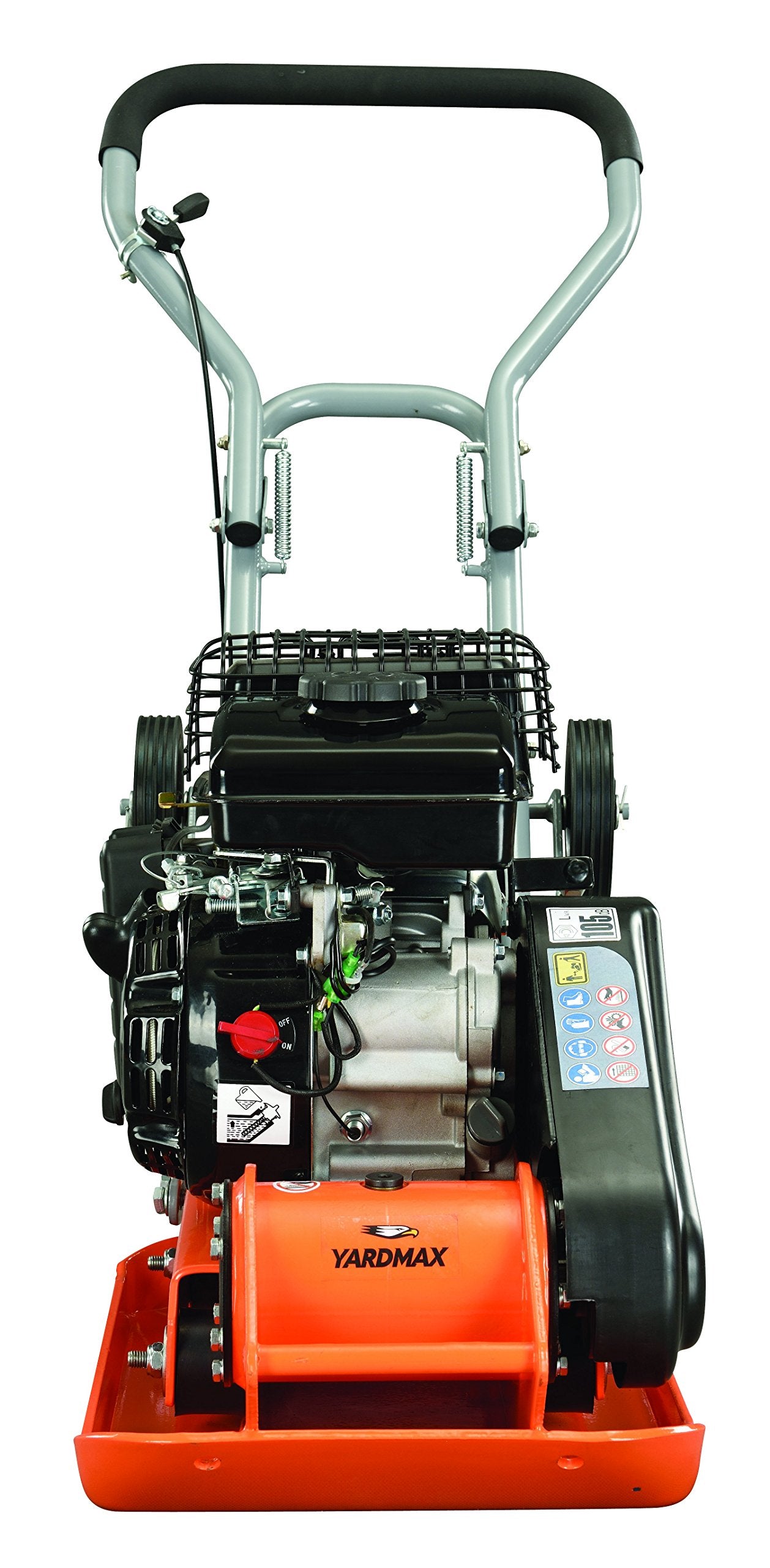 YARDMAX YC0850 1850 lb. Compaction Force Plate Compactor, 2.5 hp, 79cc, 5900 BPM & YCP420 Paving Pad Kit for Yc1390