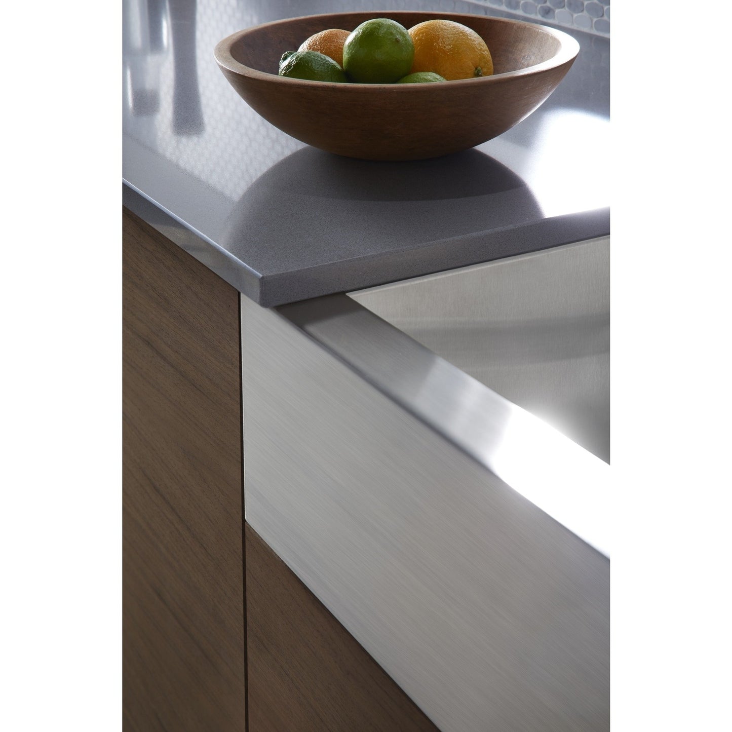 Sterling K-20243-PC-NA Ludington 34" Under-Mount Single-Bowl Farmhouse Kitchen Sink with Accessories, Apron-Front Basin, Stainless Steel